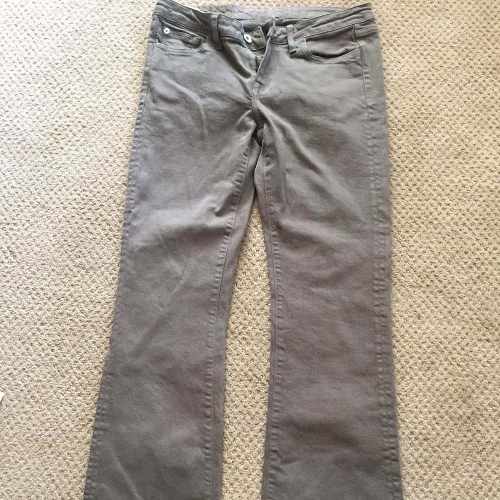 Loomstate Kharma Olive Organic Cotton Bootcut Jeans Size 27